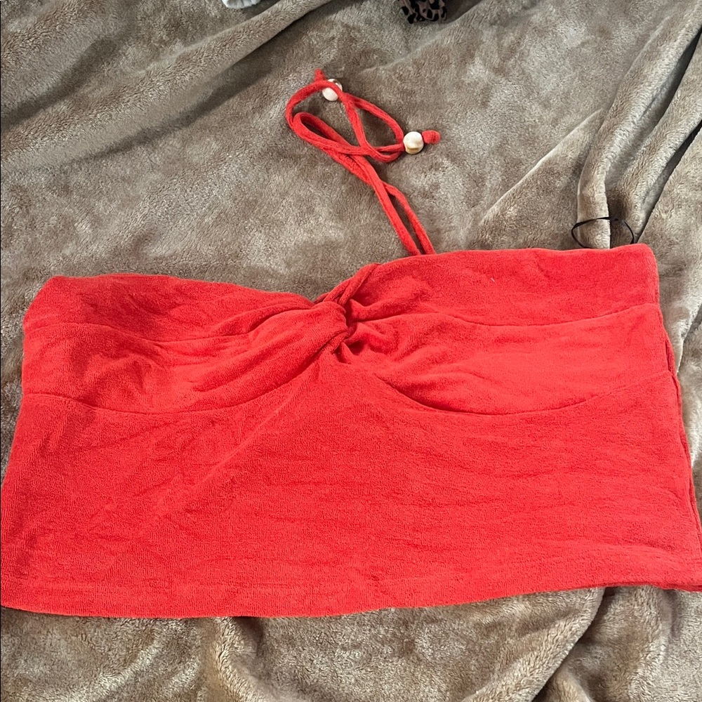 H&M Red Crop Top
